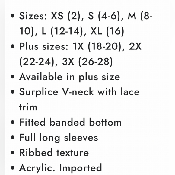 Lace Inset Sweater - Picture 5 of 6